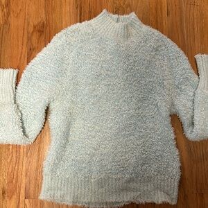 J.Crew light blue fuzzy sweater